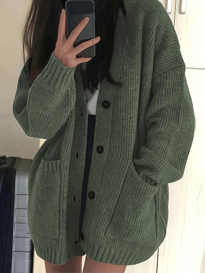 Maisie | Ontspannen Knop-Front Cardigan
