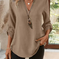 Corinne | Verfijnde V-Hals Blouse