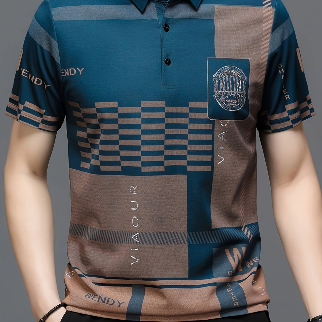 Nathaniel | Verfijnde Kleurblok Polo Shirt