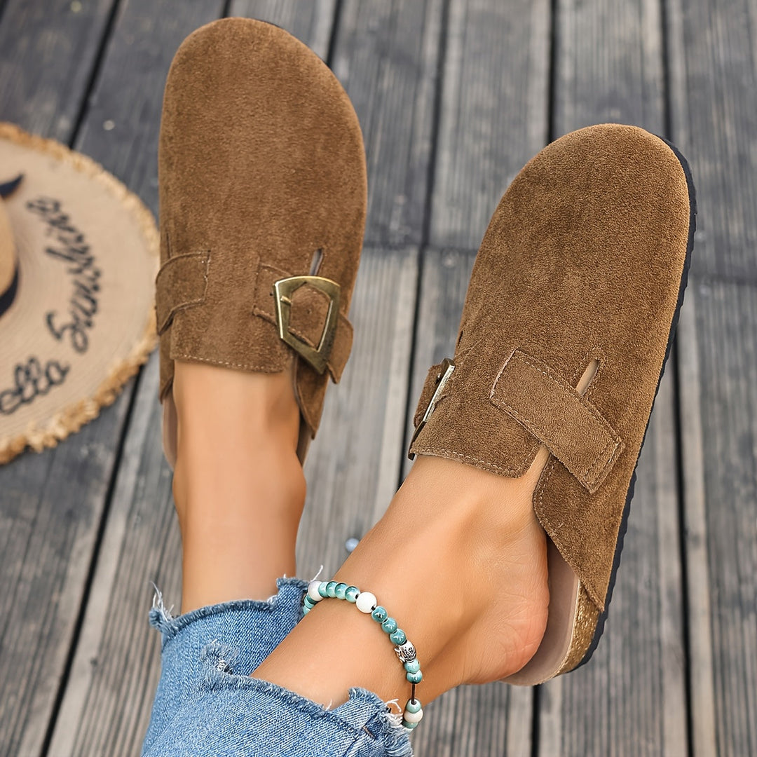 Winona | Slip-On Mules met Gespdetails