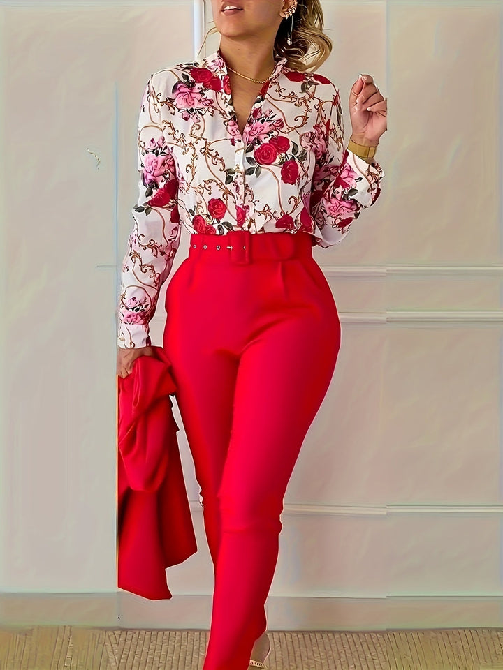 Susanna | Elegante Bloemige Twee-Piece Set