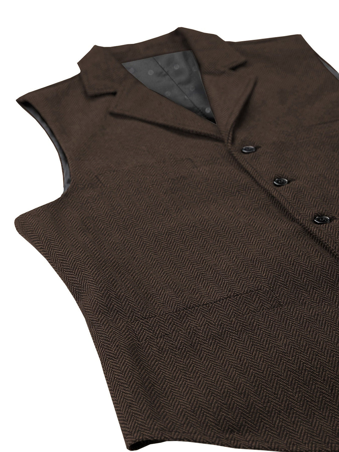Byron | Verfijnde Haringbone Gilet