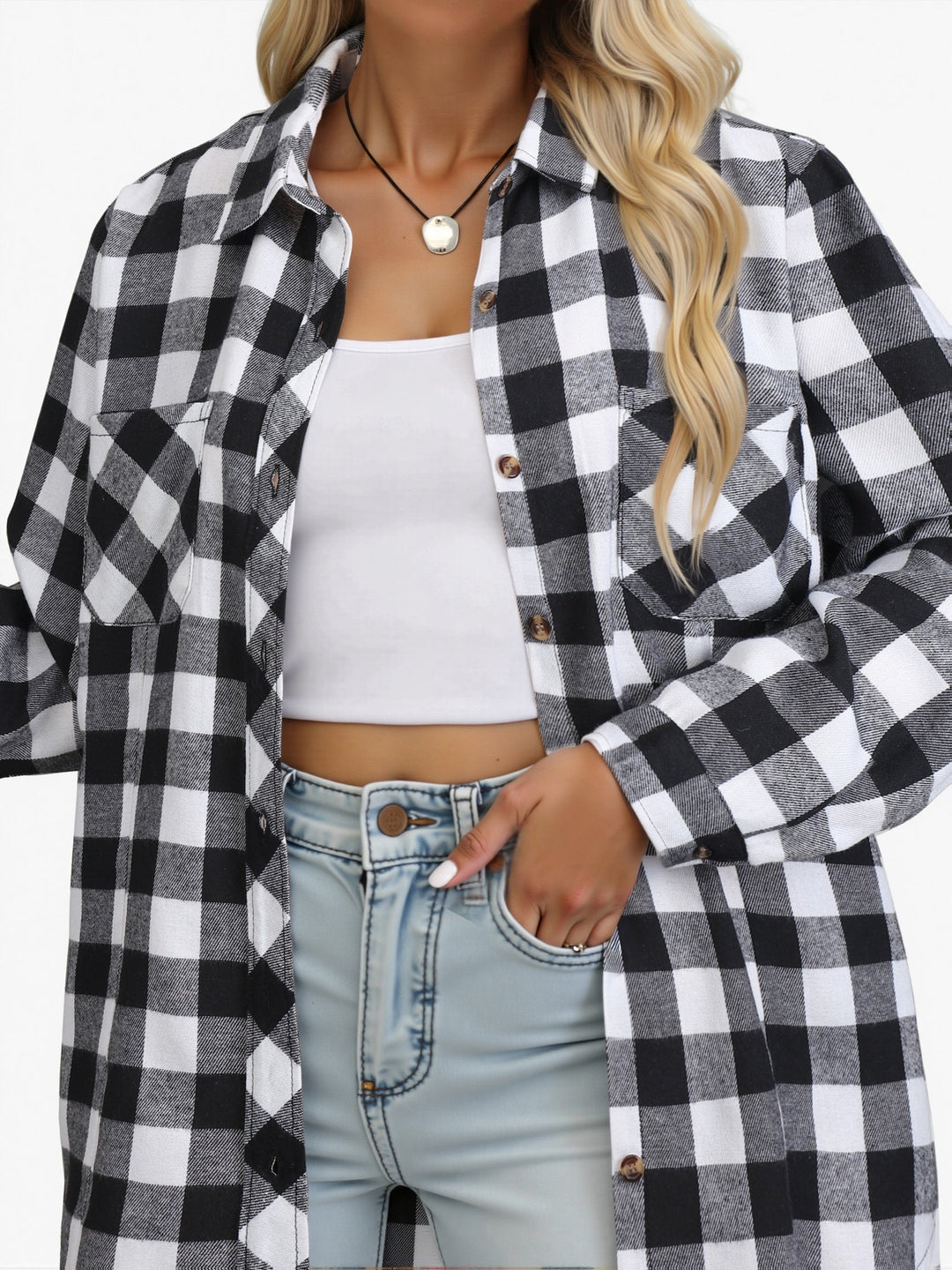 Everly | Ontspannen Buffalo Check Shirt