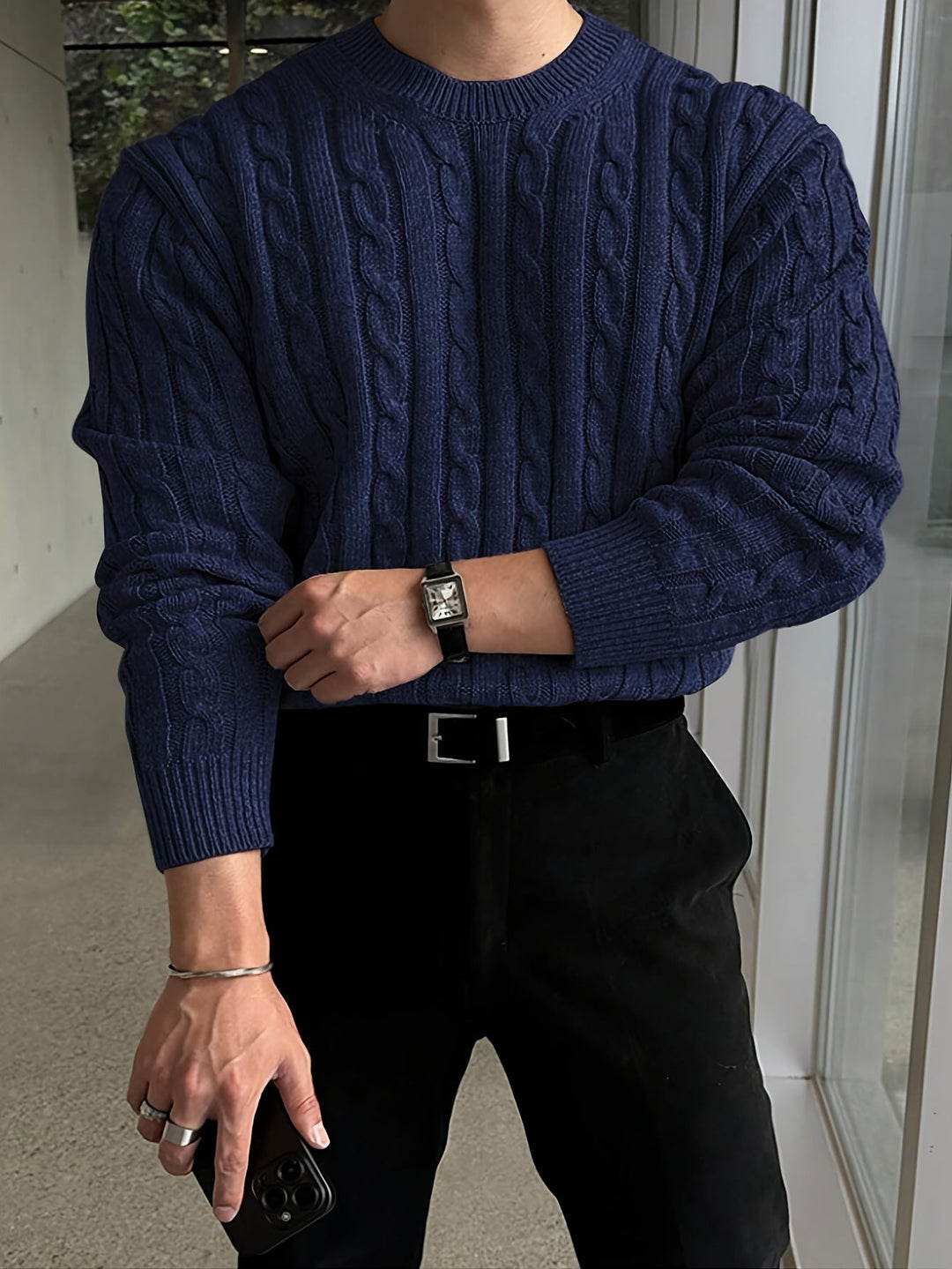 Preston | Gedraaide Kabel Pullover Sweater