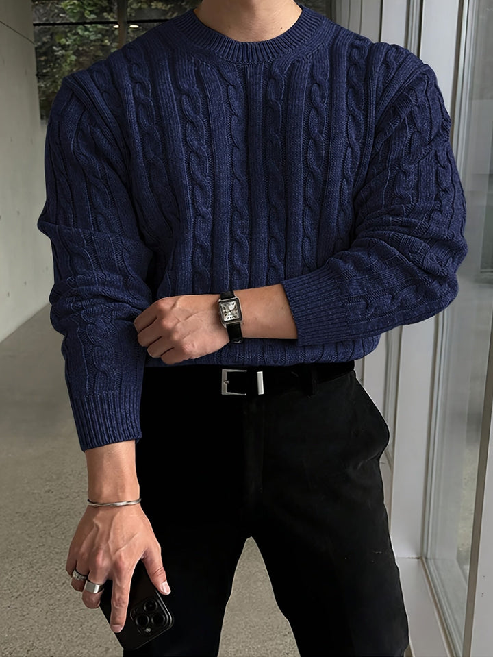 Preston | Gedraaide Kabel Pullover Sweater