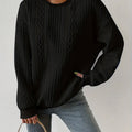 Joyce | Textured Cable-Knit Sweatshirt