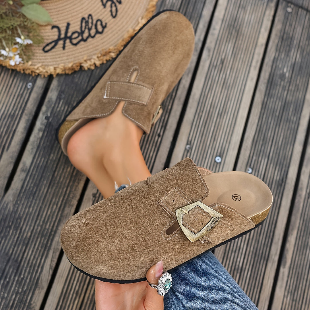 Winona | Slip-On Mules met Gespdetails