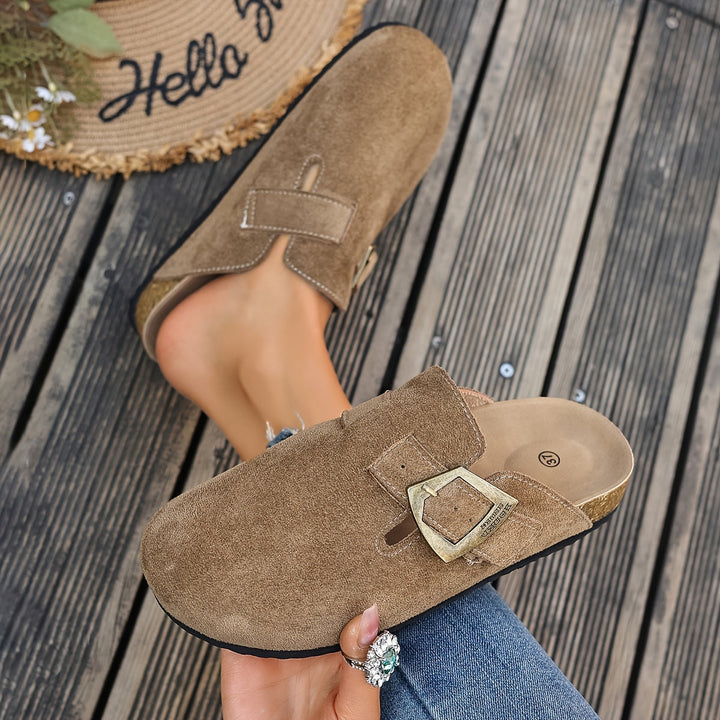 Winona | Slip-On Mules met Gespdetails
