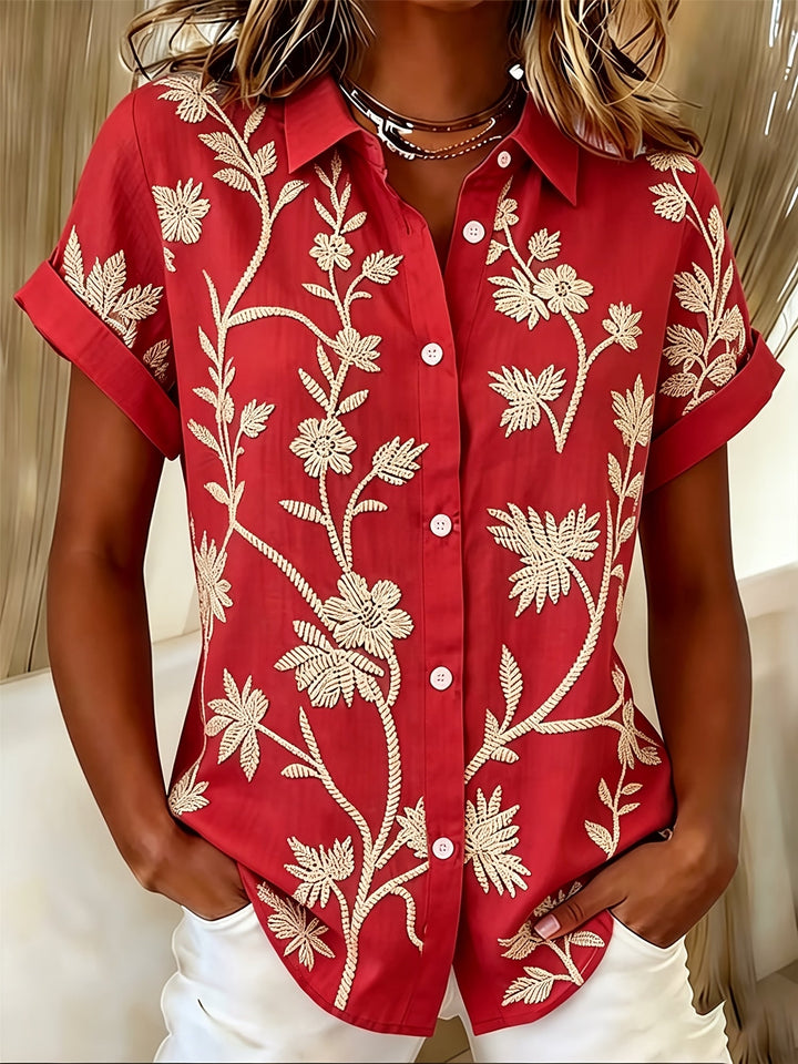Regina | Botanische Print Shirt