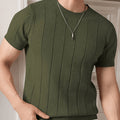Curtis | Geribbelde Korte Mouw Top