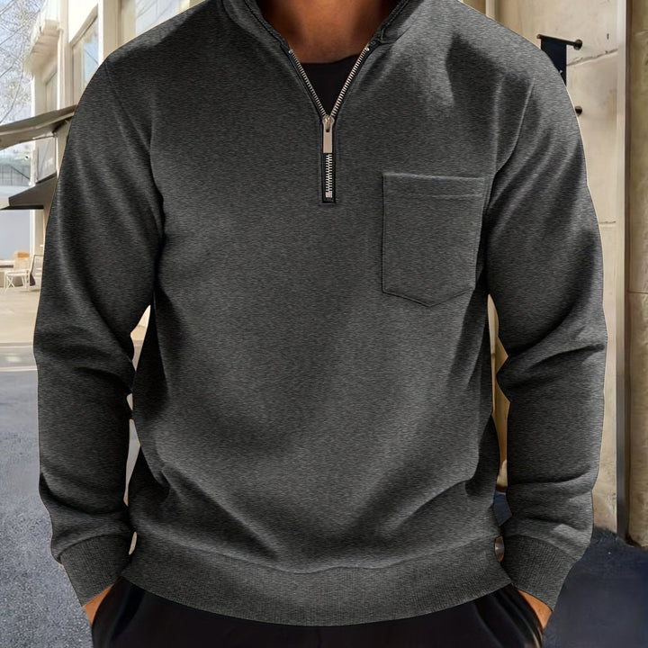Emmett | Verfijnde Half-Zip Pullover