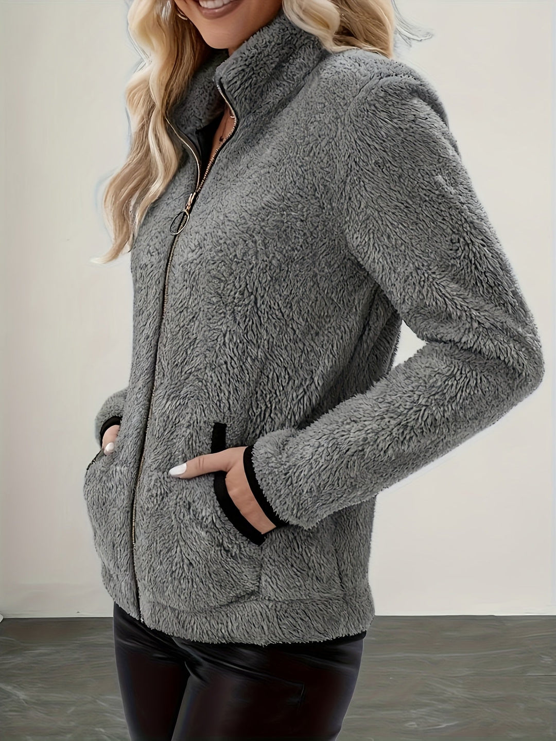 Simone | Gezellige Zip-Up Jas