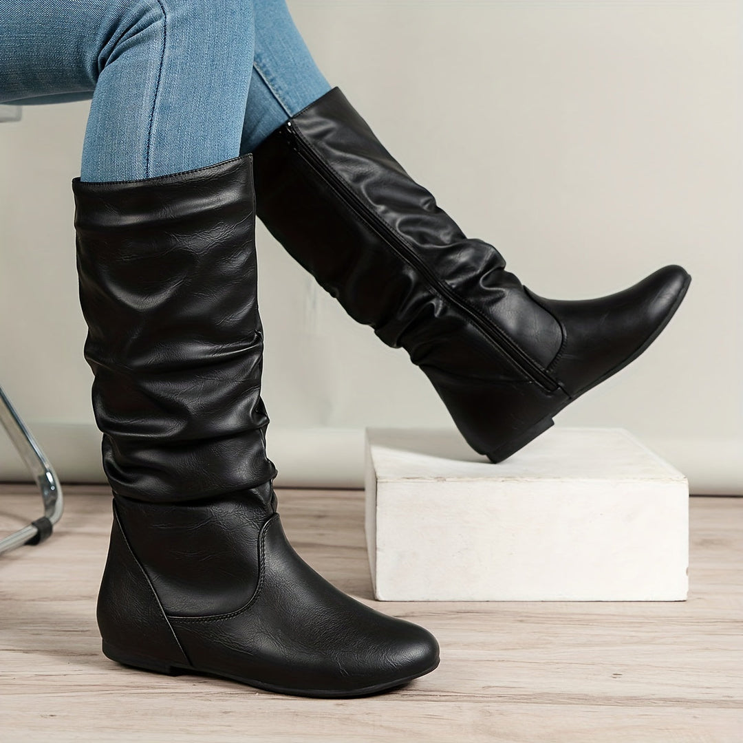 Maureen | Slouch Mid-Calf Boots