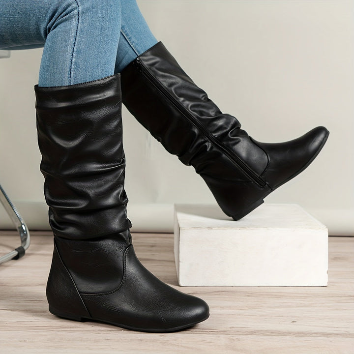 Maureen | Slouch Mid-Calf Boots