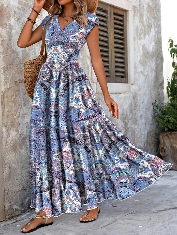 Roberta | Bohemian Paisley Maxi Jurk