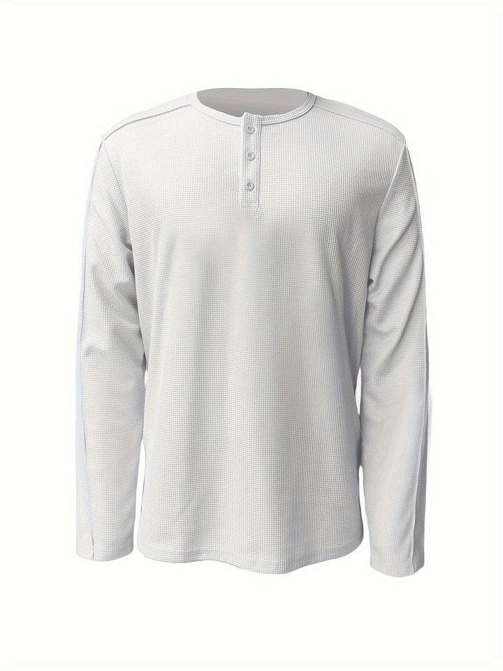 Carson | Getextureerde Lange Mouwen Henley