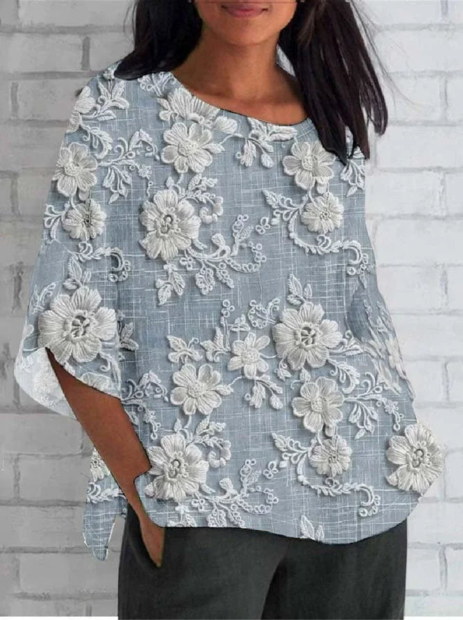 Miriam | Vintage Bloemen Relaxed Blouse