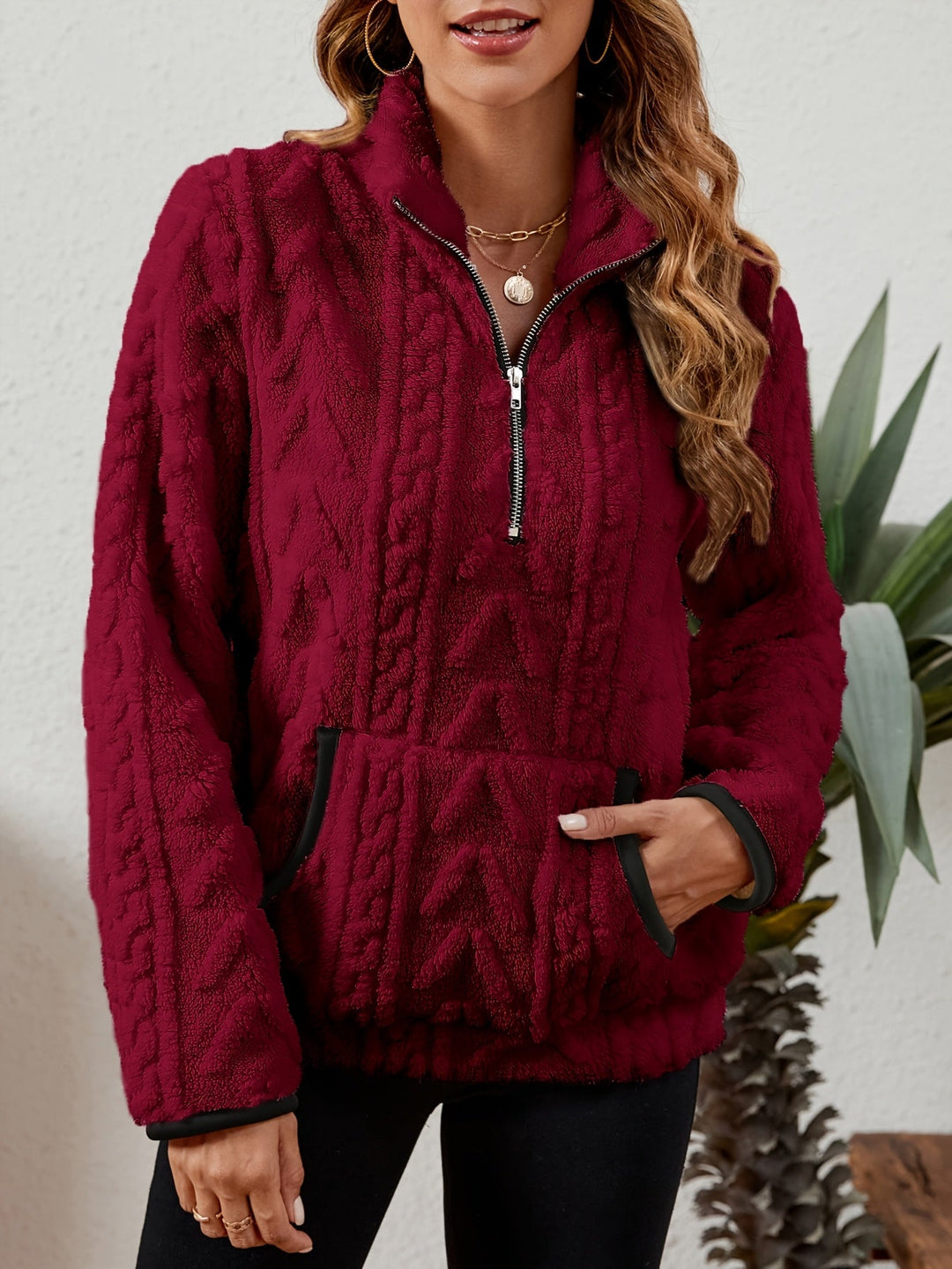 Delilah | Gezellige Half-Zip Pullover