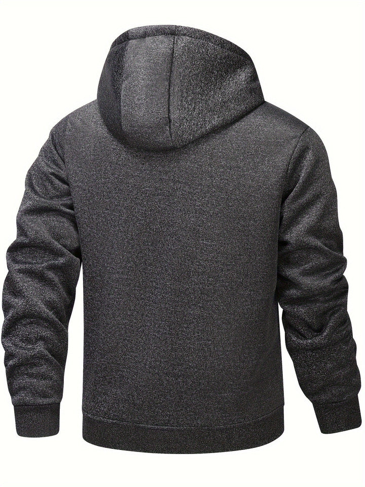 Russell | Gezellige Hooded Zip-Up Jas