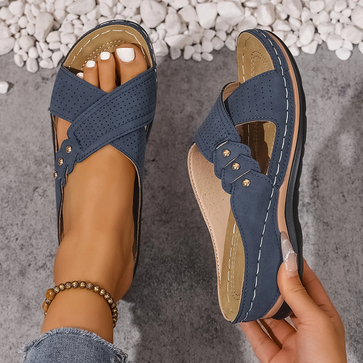 Charlotte | Premium Orthopedische Wedge Sandalen