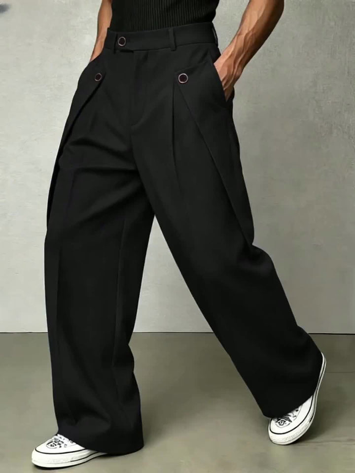 Hudson | Geplooide Wijde Pantalon
