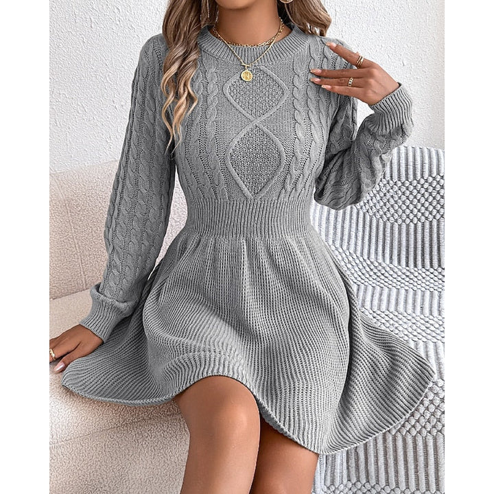 Whitney | Kabelgebreide Trui Jurk