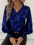 Elena | Botanische V-Hals Blouse