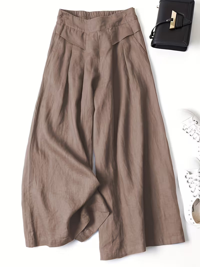 Valeria | Ademend Losse Wijde Pantalon