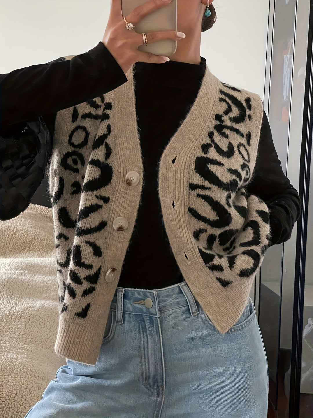 Thea | Patroon Geknoopte Vest