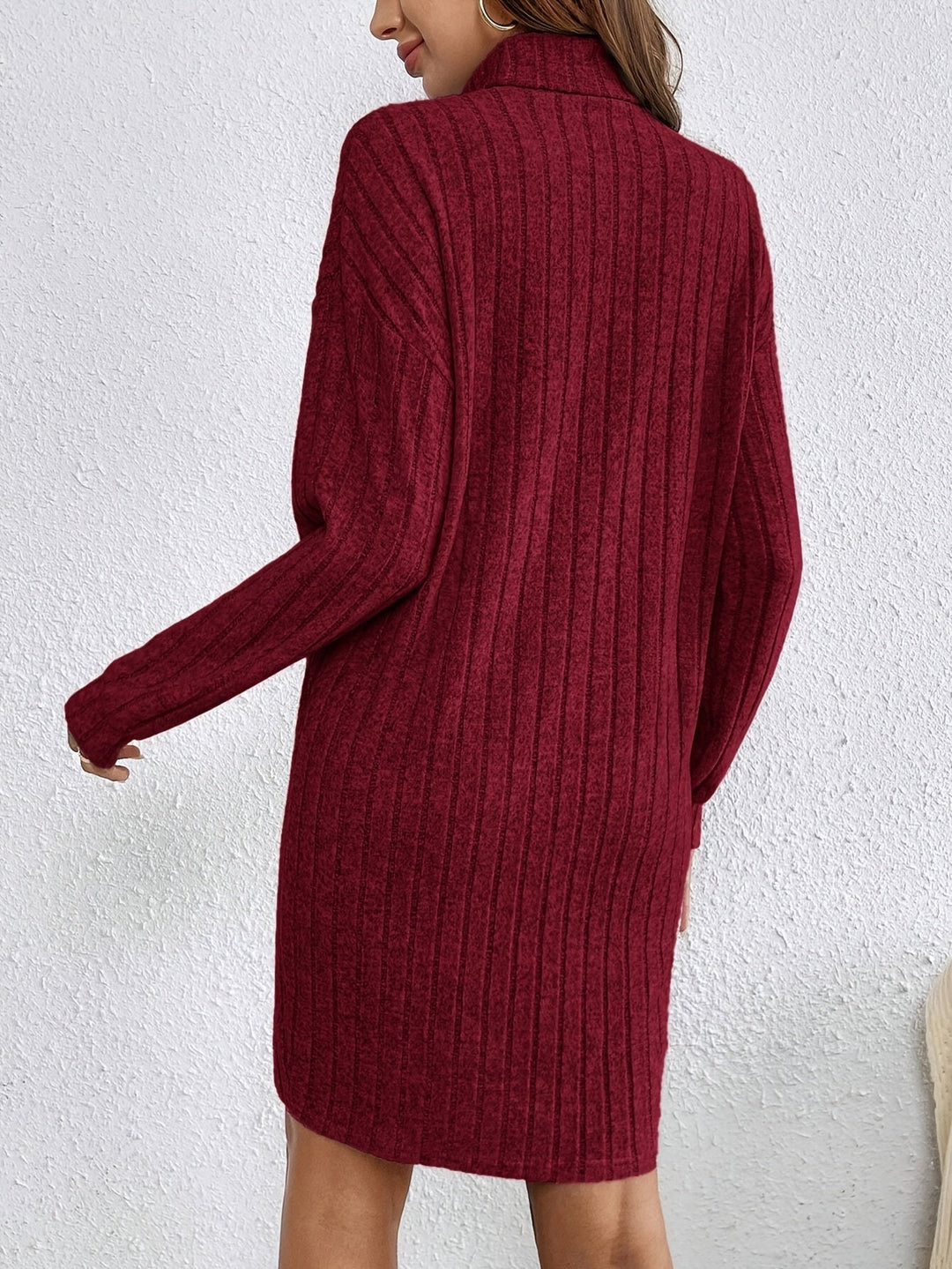 Florence | Geribbelde Coltrui Jurk