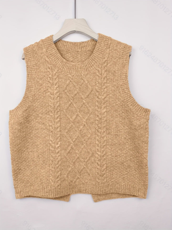 Brooke | Kabelgebreide Sweater Vest