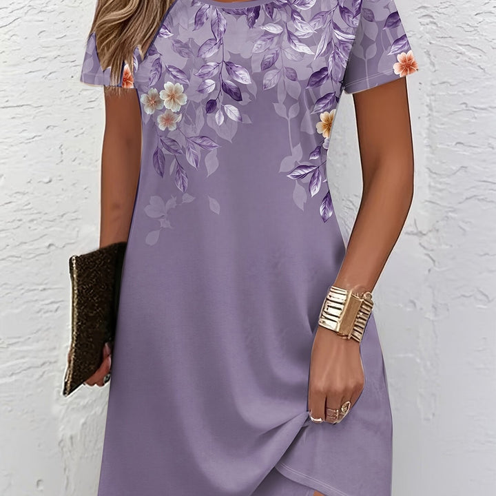 Marjorie | Elegante Bloemen A-Lijn Jurk