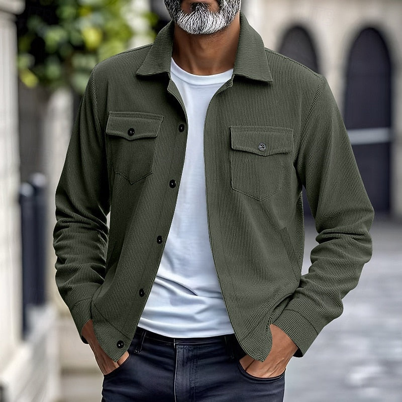 Maxwell | Geribbelde Utility Jacket