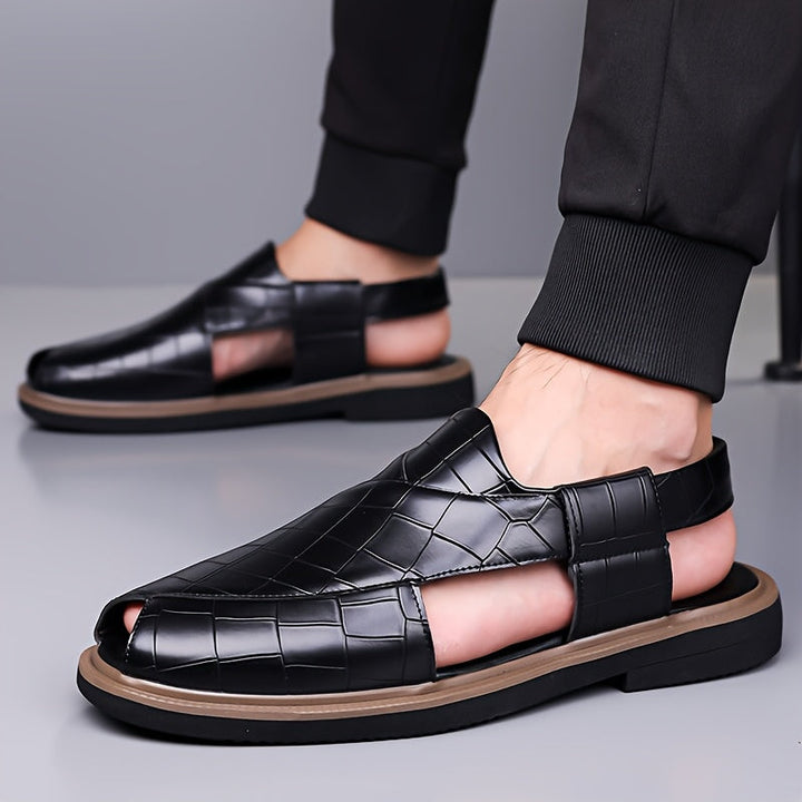 Malcolm | Geweven-Stijl Comfort Sandalen