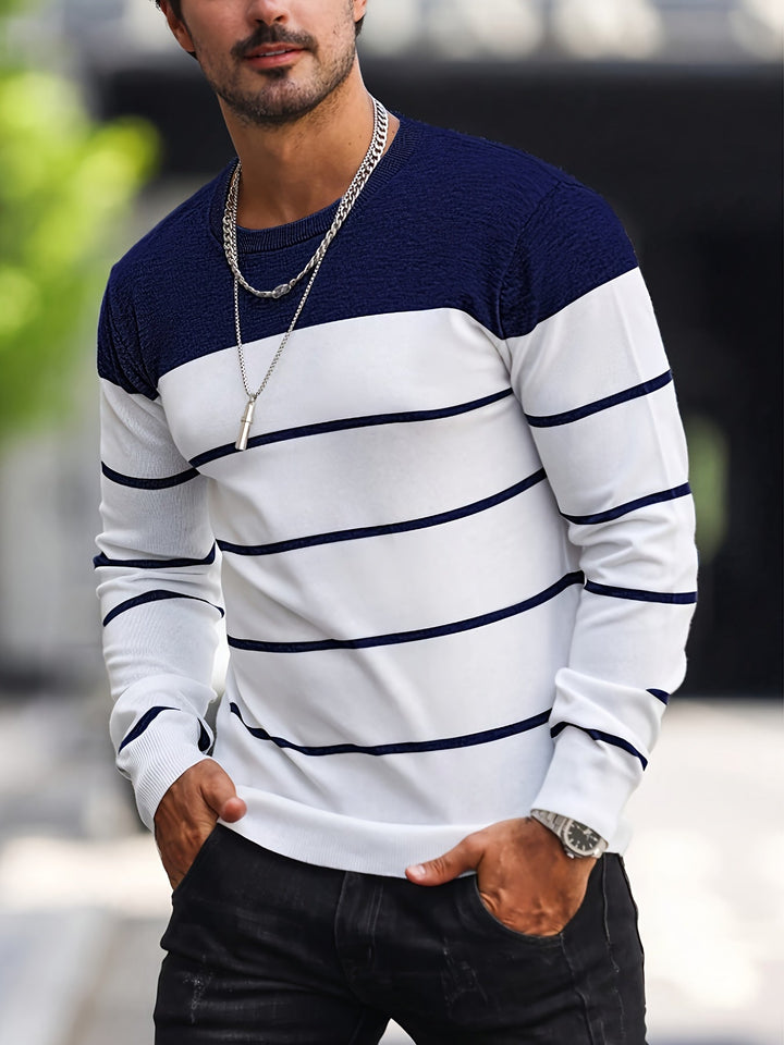 Henry | Gestreepte Crew Neck Trui