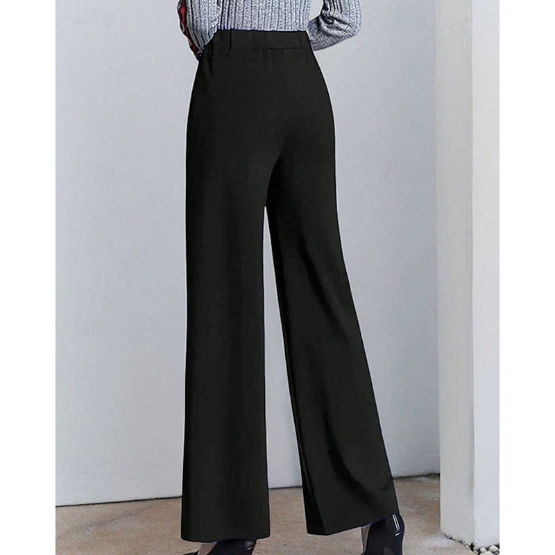 Tamara | Brede Pijpen Tailored Broek