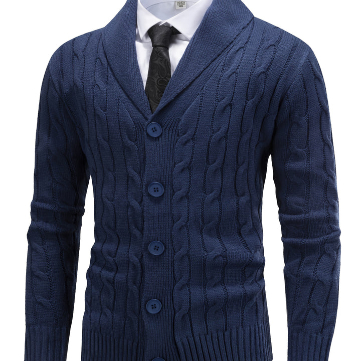 Walter | Cardigan met Sjaalkraag en Kabelpatroon
