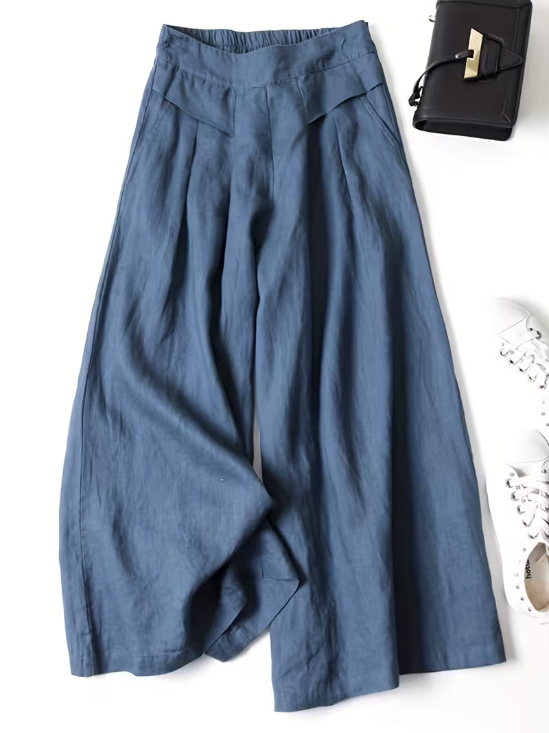 Valeria | Ademend Losse Wijde Pantalon
