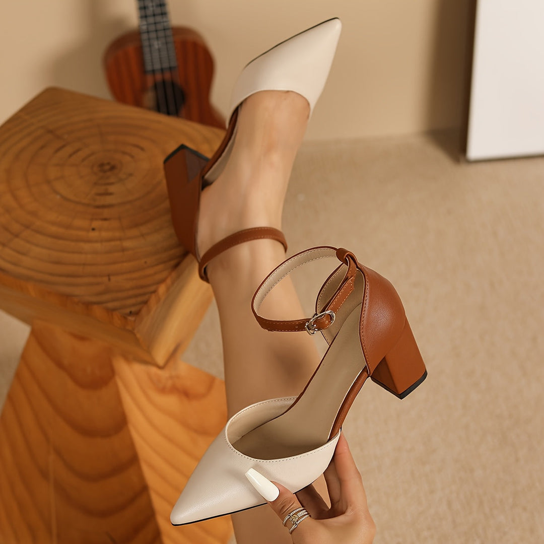 Marielle | Elegante Twee-Tonige Strap Heels