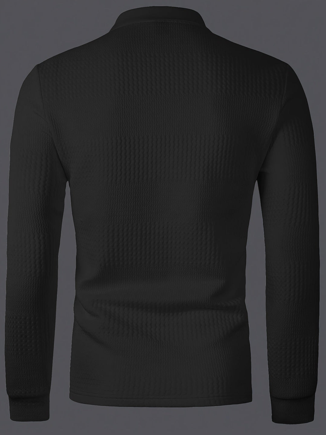 Fletcher | Textured Longsleeve Polo Shirt