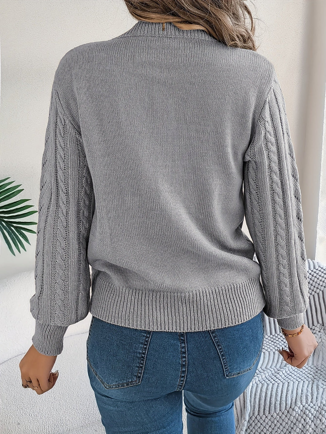 Blythe | Kabelgebreide Textuurtrui
