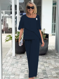 Caroline | Elegante Set met Brede Mouwen en Broek