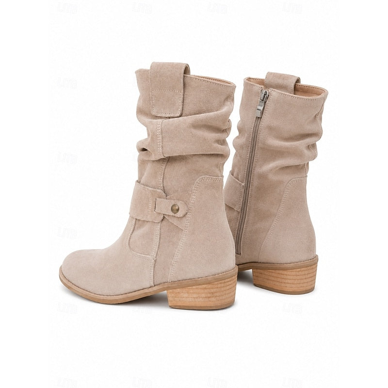 Tessa | Slouchy Buckle Enkelboots