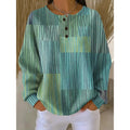 Melody | Sweatshirt met Knop-Halsprint