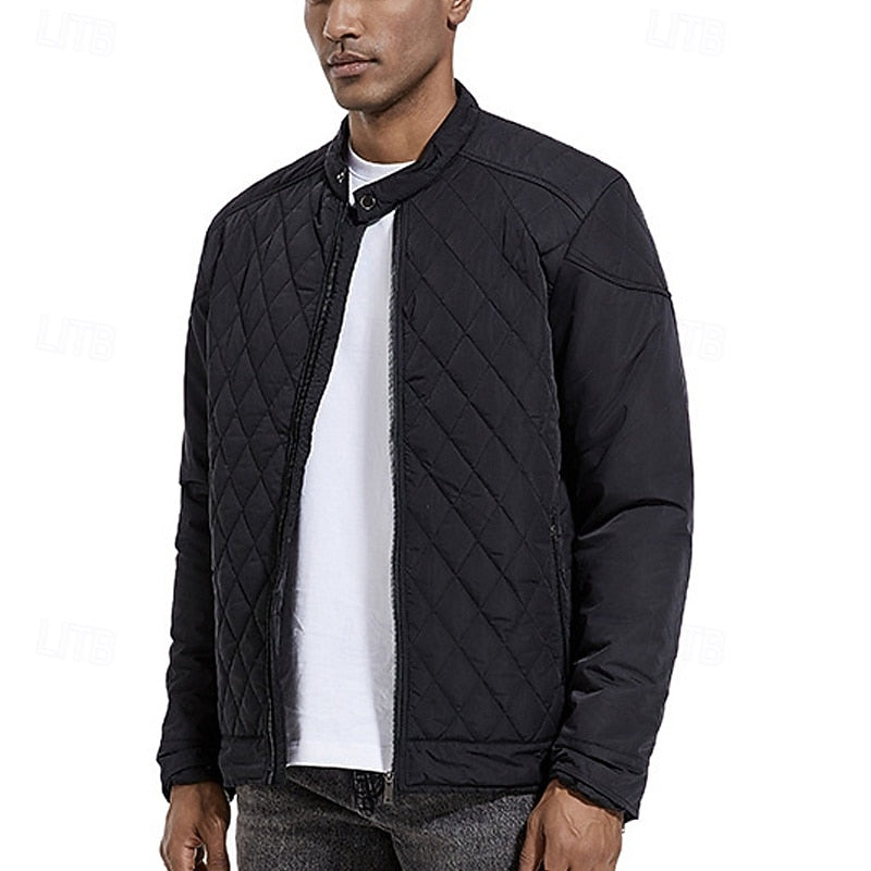 Ashton | Gequilt Jacket met Staande Kraag