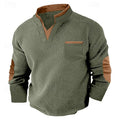 Russell | Textured Waffle Henley Shirt