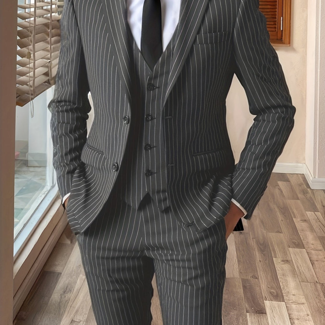 Sullivan | Drie-delige Pinstripe Pak