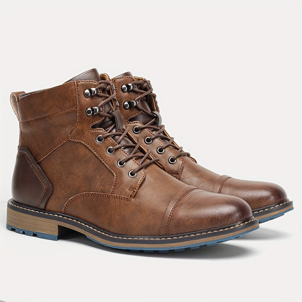 Rupert | Verfijnde Cap-Toe Enkellaarzen