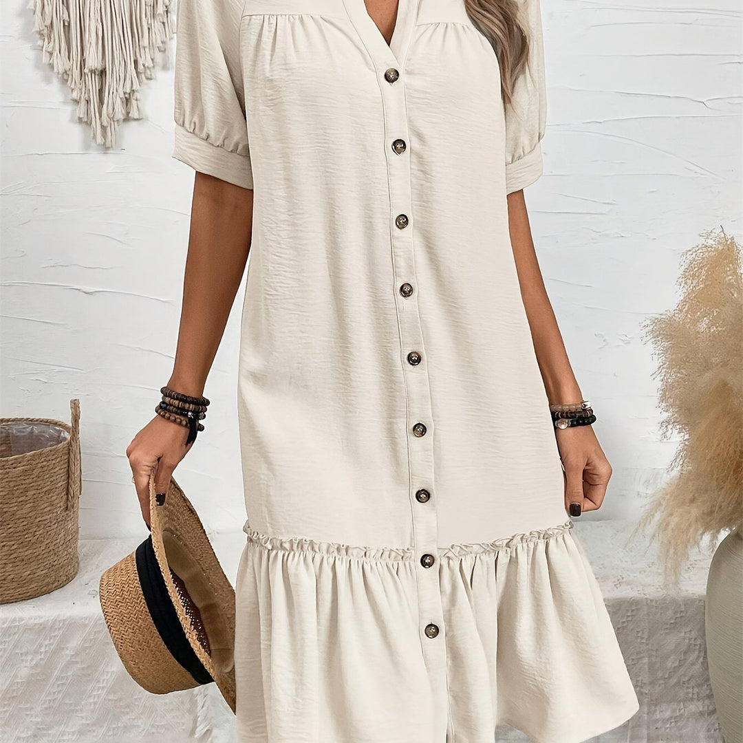 Maevelle | Knoploze Boho Midi Jurk