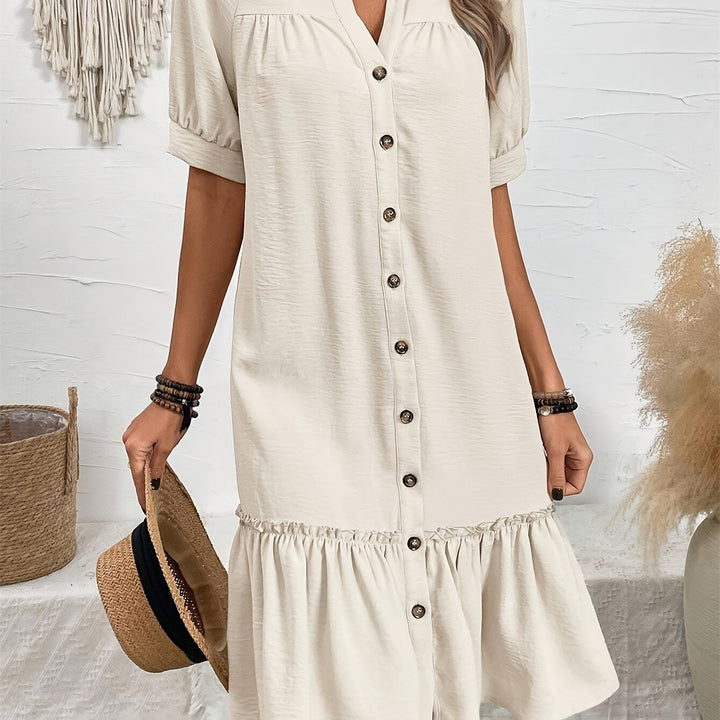 Maevelle | Knoploze Boho Midi Jurk